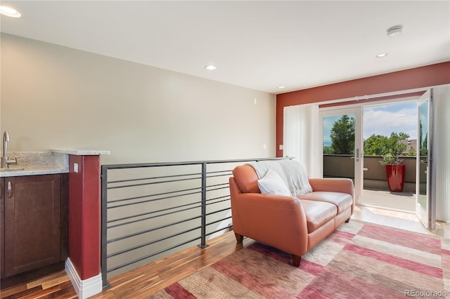 2334 Lowell Blvd, Denver, CO 80211 - sitting room featuring light wood finished floors and recessed lighting