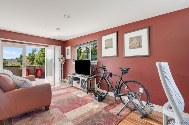 2334 Lowell Blvd, Denver, CO 80211 - living room with light wood-style flooring and recessed lighting