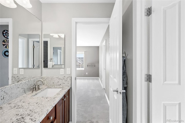 bathroom with vanity