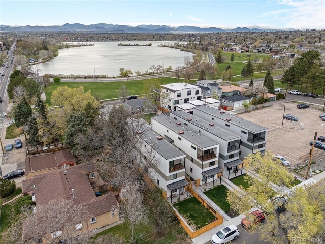 1745 Lowell Blvd, Denver, CO 80204 - aerial view featuring a water and mountain view