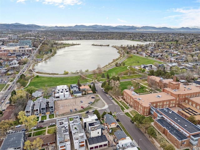 1745 Lowell Blvd, Denver, CO 80204 - drone / aerial view with a water and mountain view