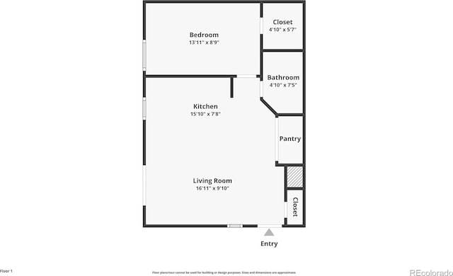 17004 E Tennessee Dr Unit 103, Aurora, CO 80017 - floor plan / room layout