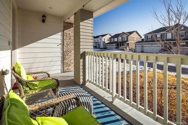 balcony with covered porch