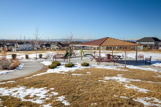 dock area featuring a playground