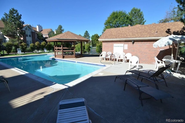3030 W Prentice Ave Unit G, Littleton, CO 80123 - community pool featuring a gazebo and a patio area