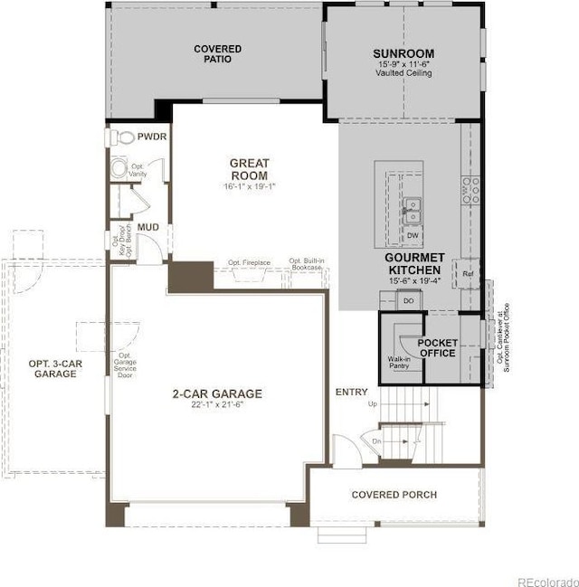 25284 E Warren Pl, Aurora, CO 80018 - view of floor plan / room layout