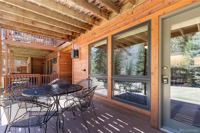 1400 David Dr Unit 1, Estes Park, CO 80517 - sunroom with outdoor dining area