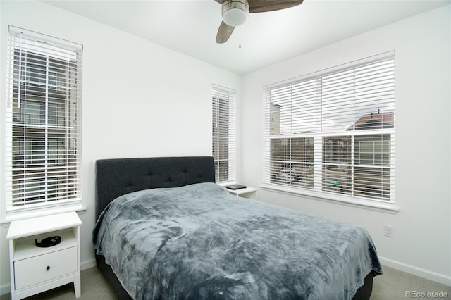 8376 Lorenzo Ln Unit A, Highlands Ranch, CO 80129 - carpeted bedroom with baseboards and a ceiling fan