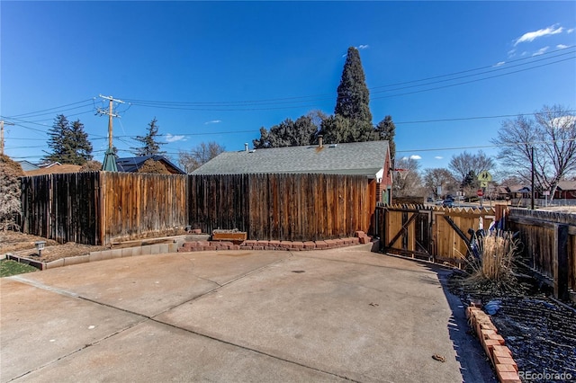 view of patio with fence