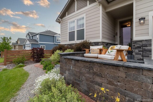 565 Pikes View Dr, Erie, CO 80516 - view of patio / terrace with a residential view