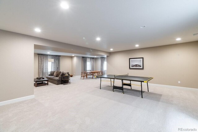 565 Pikes View Dr, Erie, CO 80516 - playroom featuring carpet flooring, recessed lighting, and baseboards
