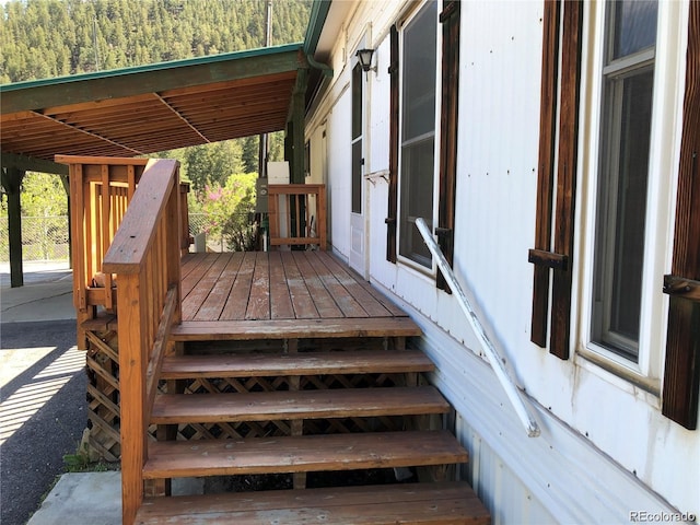 view of deck