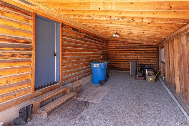 view of storage room