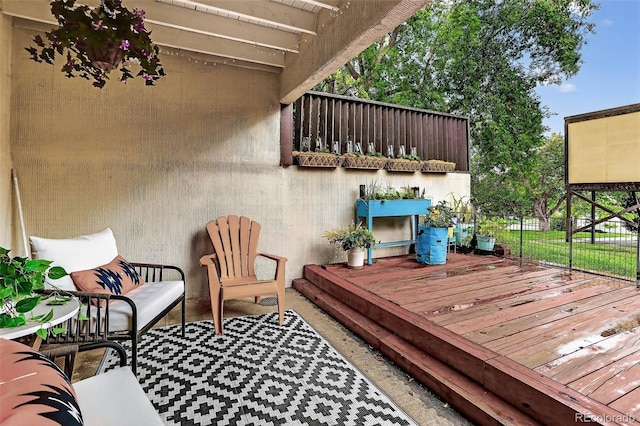 14934 E Hampden Cir Unit 3, Aurora, CO 80014 - view of wooden terrace
