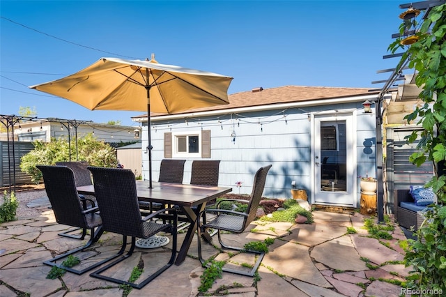 2430 N Tejon St, Colorado Springs, CO 80907 - view of patio featuring outdoor dining area