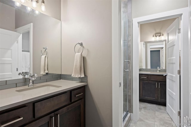 1803 Avenida Del Sol, Castle Rock, CO 80104 - full bath featuring vanity and a shower stall