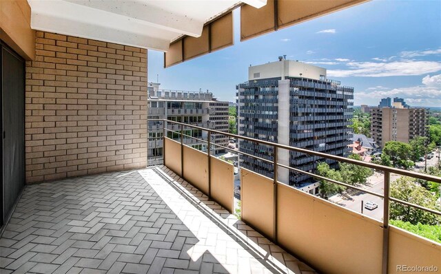 800 Pearl St Unit 1010, Denver, CO 80203 - balcony featuring a view of city