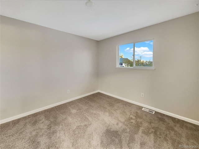 view of carpeted empty room