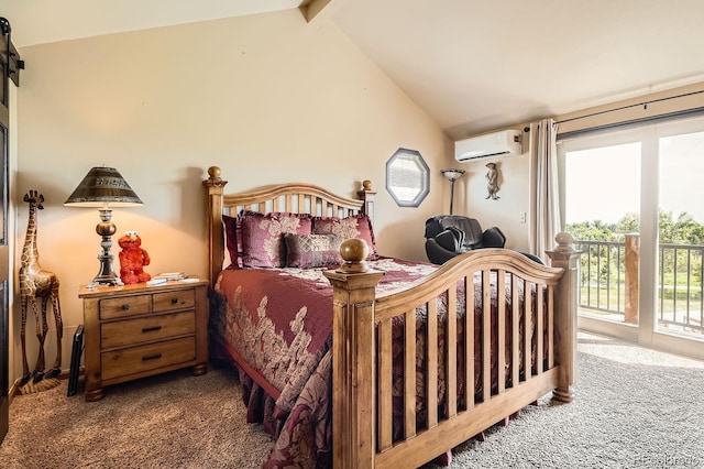 3191 W 151st Ct, Broomfield, CO 80023 - carpeted bedroom featuring a wall unit AC, access to outside, and multiple windows