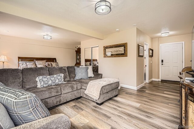 3191 W 151st Ct, Broomfield, CO 80023 - living area with wood finished floors and baseboards