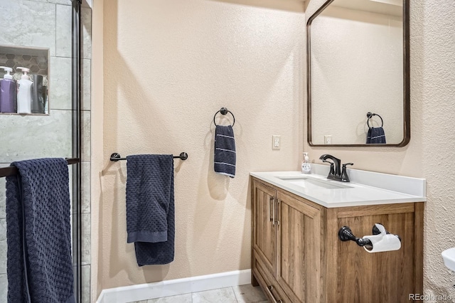 3191 W 151st Ct, Broomfield, CO 80023 - bathroom featuring vanity and a textured wall