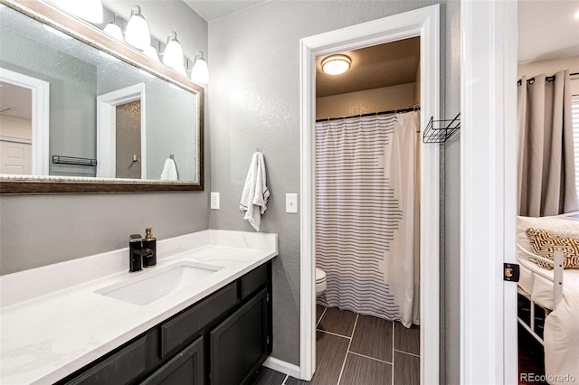 8930 Apache Plume Dr, Parker, CO 80134 - bathroom with vanity and a shower with curtain