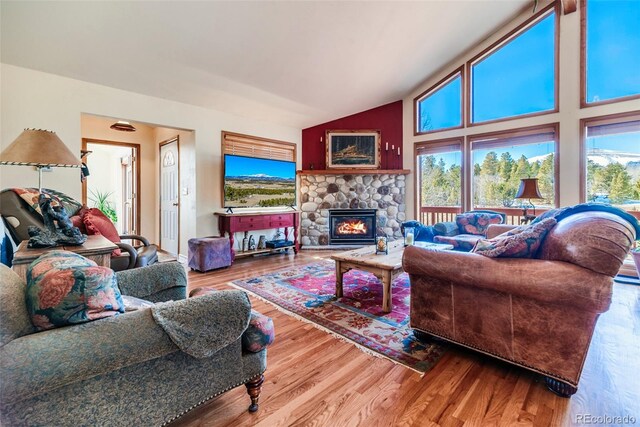 16 Thurber Ct, Fairplay, CO 80440 - living area with wood finished floors and a wealth of natural light