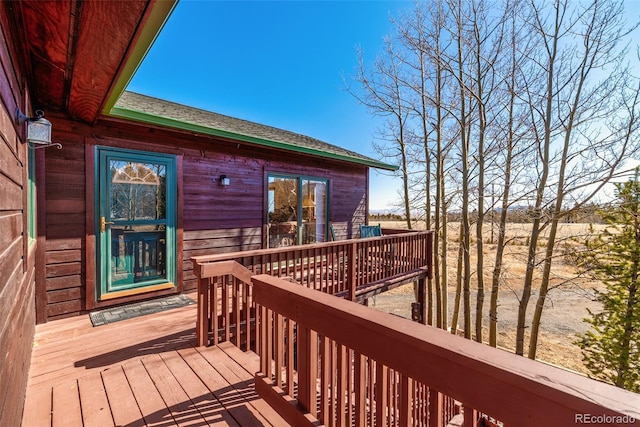 16 Thurber Ct, Fairplay, CO 80440 - view of wooden terrace