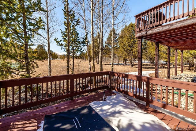 16 Thurber Ct, Fairplay, CO 80440 - view of wooden deck