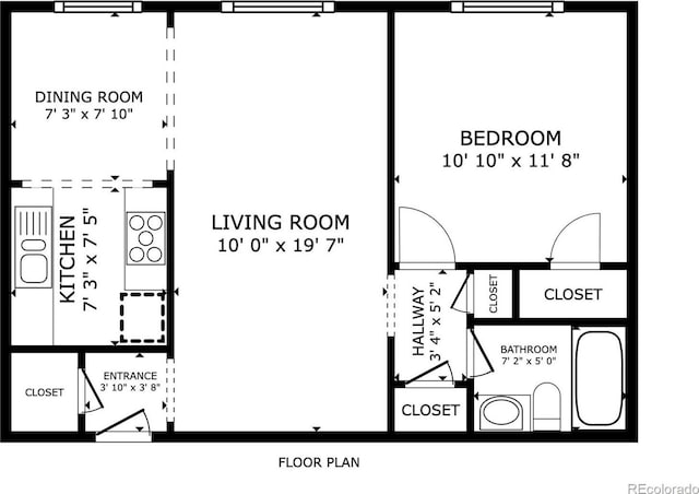 1130 N Pennsylvania St Unit 306, Denver, CO 80203 - view of property floor plan