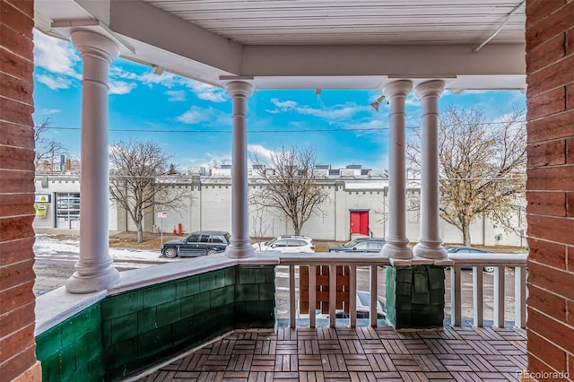 view of patio / terrace with a porch