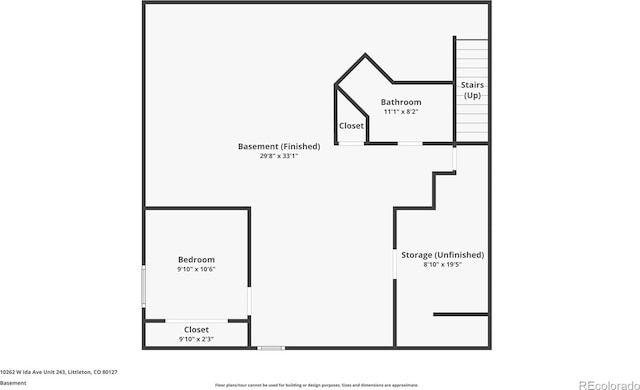 10262 W Ida Ave Unit 243, Littleton, CO 80127 - home floor plan