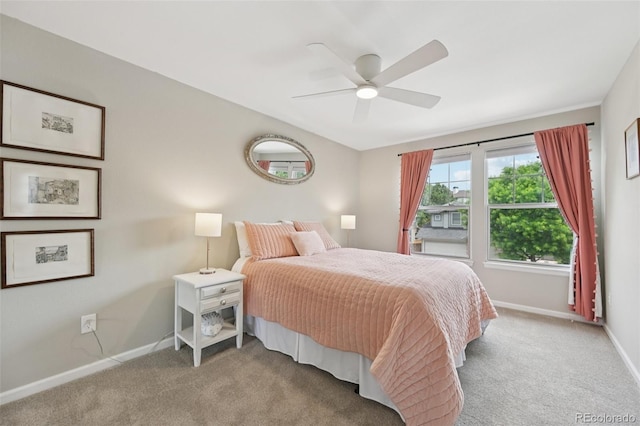 9385 Prairie View Dr, Highlands Ranch, CO 80126 - carpeted bedroom with baseboards and ceiling fan