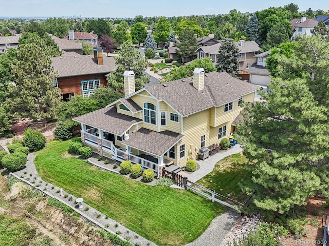 9385 Prairie View Dr, Highlands Ranch, CO 80126 - aerial perspective of suburban area