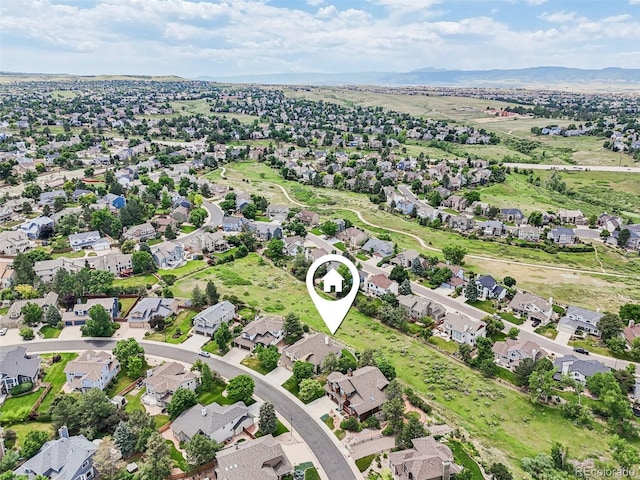 9385 Prairie View Dr, Highlands Ranch, CO 80126 - view of property location featuring nearby suburban area and a mountain backdrop