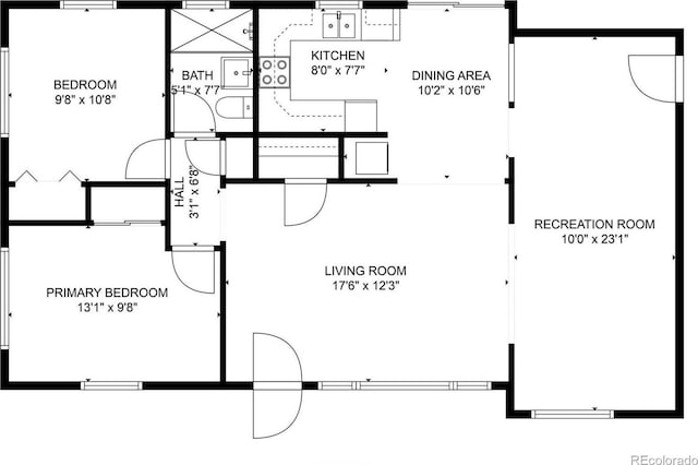 5142 S Pennsylvania St, Littleton, CO 80121 - property floor plan