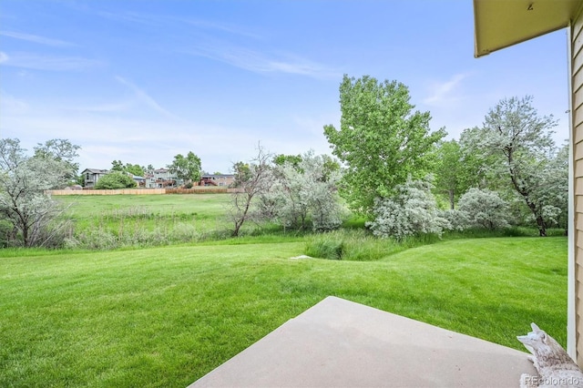 10349 W Fair Ave Unit A, Littleton, CO 80127 - view of green lawn featuring a patio
