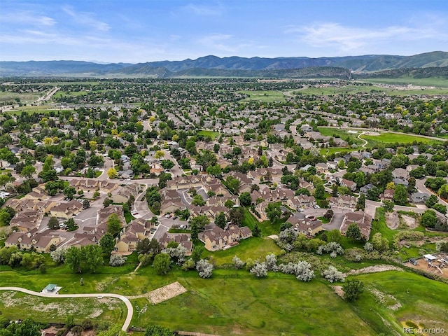 10349 W Fair Ave Unit A, Littleton, CO 80127 - aerial overview of property's location with a mountainous background