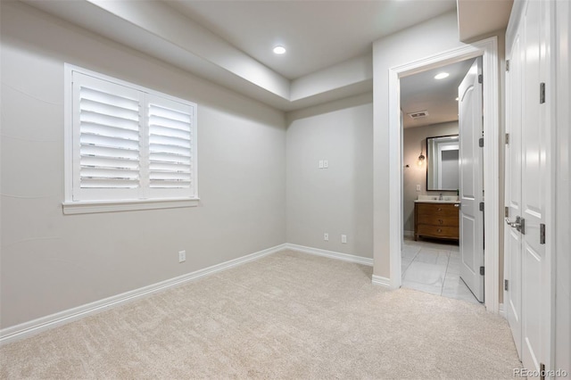 852 Pontiac St, Denver, CO 80220 - unfurnished room featuring light colored carpet and recessed lighting