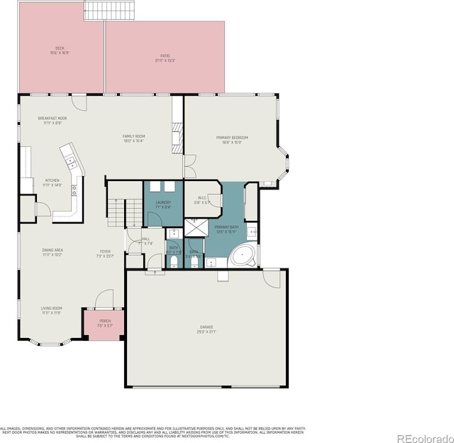 1010 Home Farm Cir, Denver, CO 80234 - view of floor plan / room layout