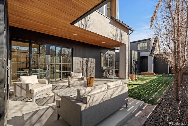 view of patio / terrace featuring an outdoor hangout area