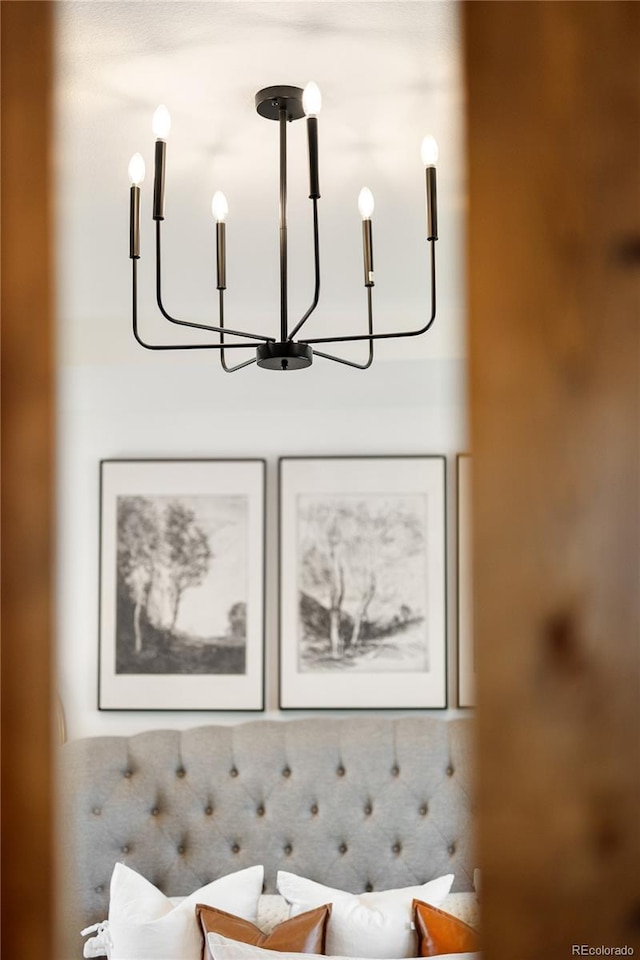 2855 Pawnee Creek Dr, Loveland, CO 80538 - detailed view of a chandelier