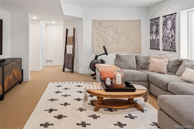 2855 Pawnee Creek Dr, Loveland, CO 80538 - living area with light colored carpet and recessed lighting
