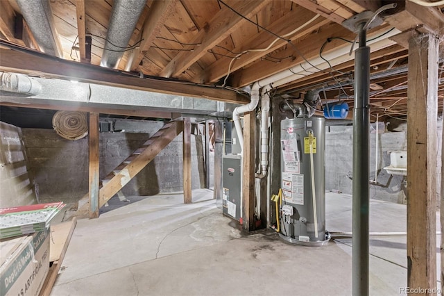48 Elm St, Arriba, CO 80804 - basement featuring water heater and heating unit