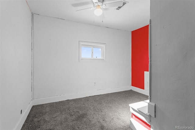 48 Elm St, Arriba, CO 80804 - spare room featuring ceiling fan and carpet