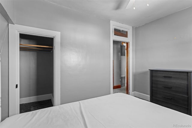 48 Elm St, Arriba, CO 80804 - bedroom with ceiling fan and a closet