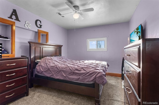48 Elm St, Arriba, CO 80804 - carpeted bedroom featuring ceiling fan
