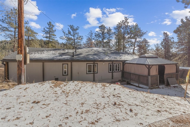 177 Gray St, Bailey, CO 80421 - back of house featuring a gazebo and roof with shingles