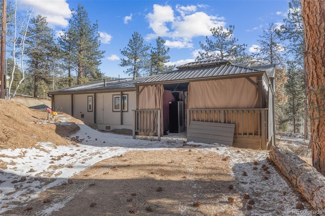 177 Gray St, Bailey, CO 80421 - view of front of house featuring a metal roof