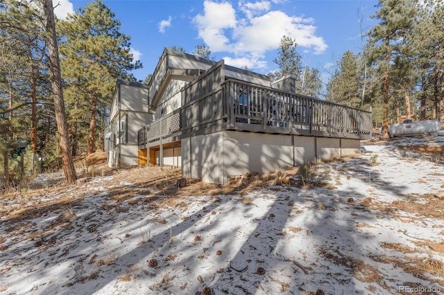 177 Gray St, Bailey, CO 80421 - view of home's exterior with a deck